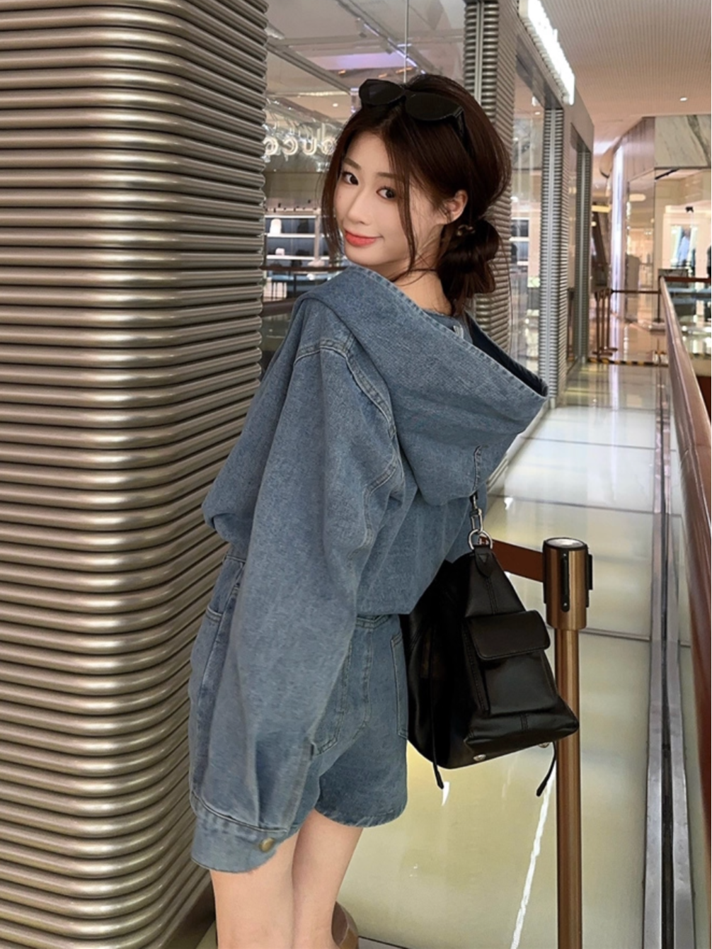 デニムスウェットフーディーセットアップ Mc 408 – micury