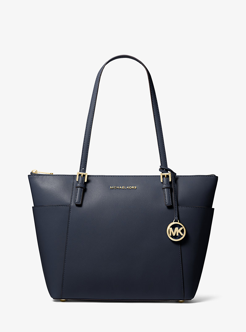 Jet Set Large Saffiano Leather Top-Zip Tote Bag | Michael Kors [US]