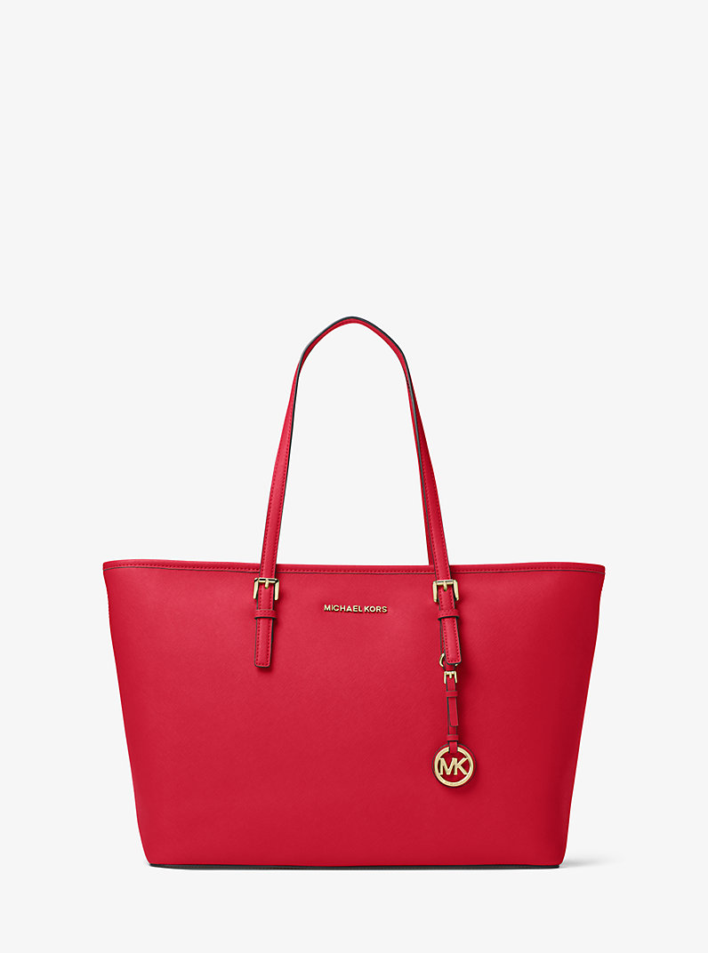 Jet Set Medium Saffiano Leather Top-Zip Tote Bag | Michael Kors [US]