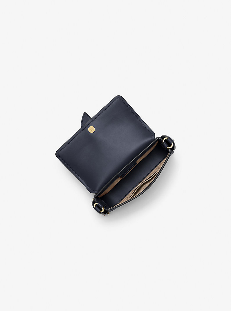 Greenwich Extra-Small Saffiano Leather Sling Crossbody Bag in NAVY