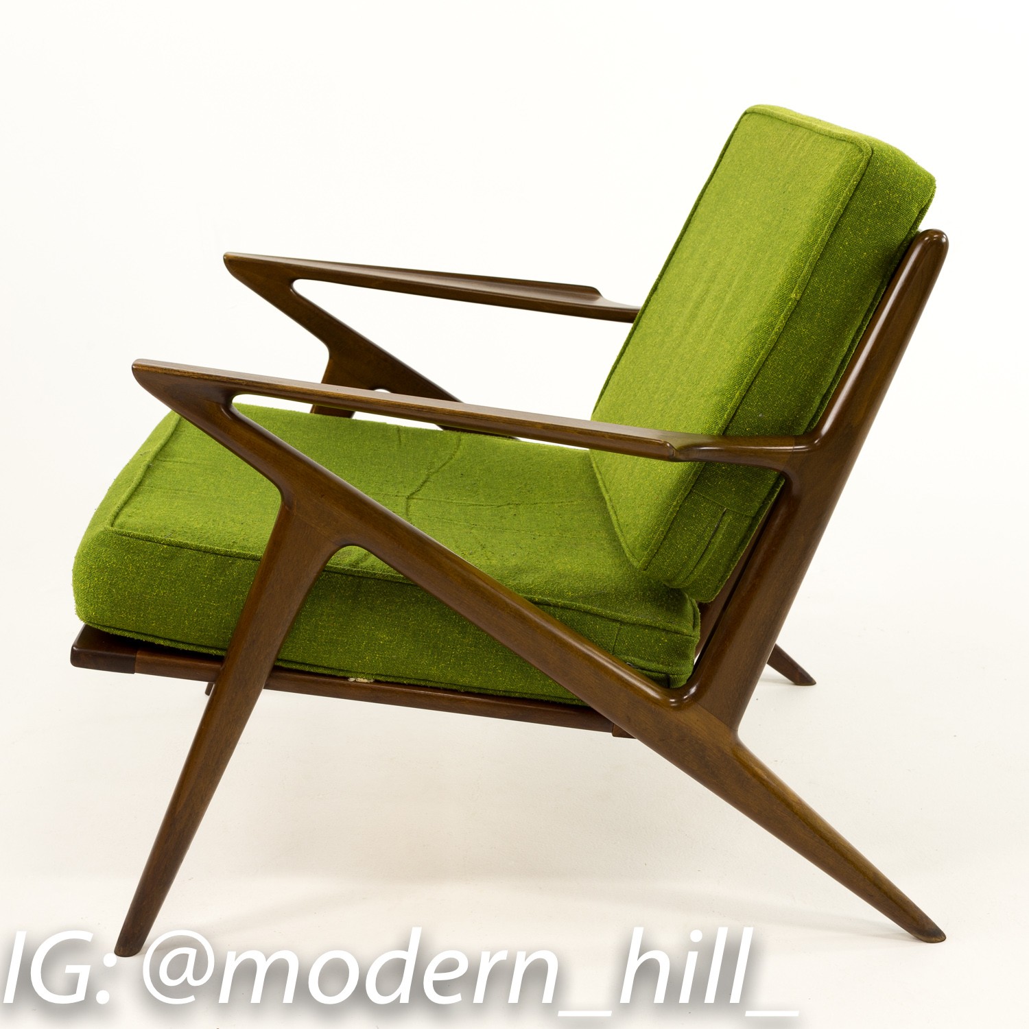 Kofod Larsen for Selig Mid Century Z Lounge Chairs – Pair | Mid