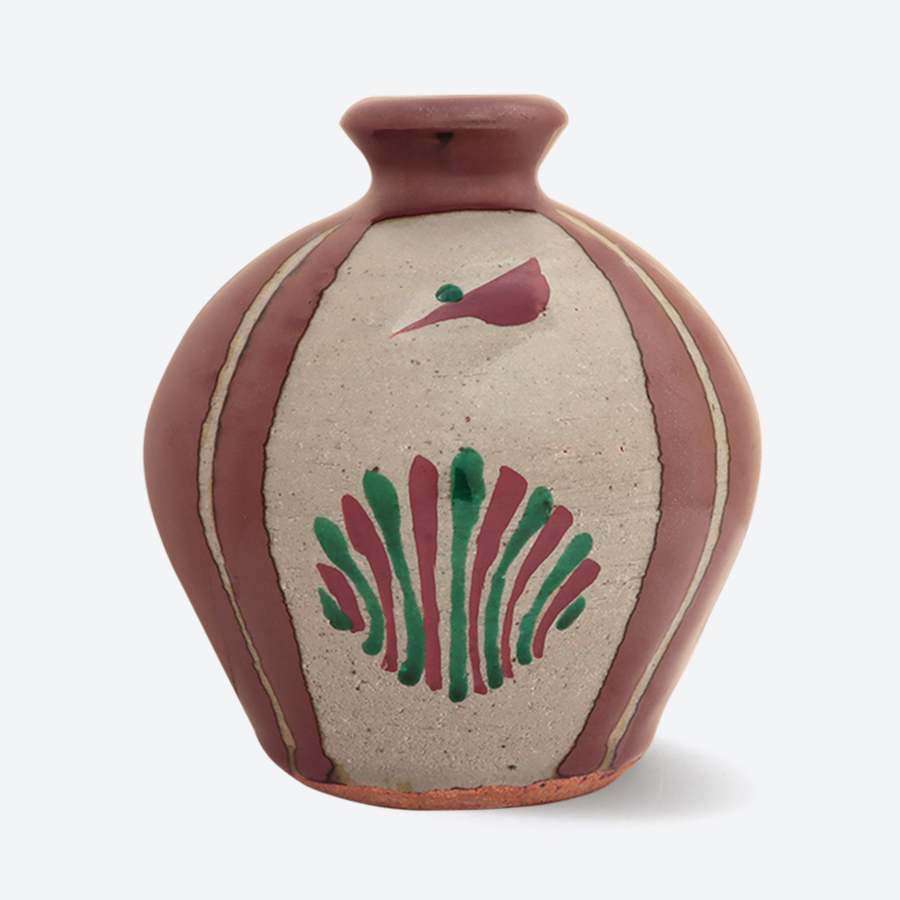 濱田友緒＞濱田窯 柿釉赤絵花瓶 | 栃木県益子町 | 三越伊勢丹ふるさと納税