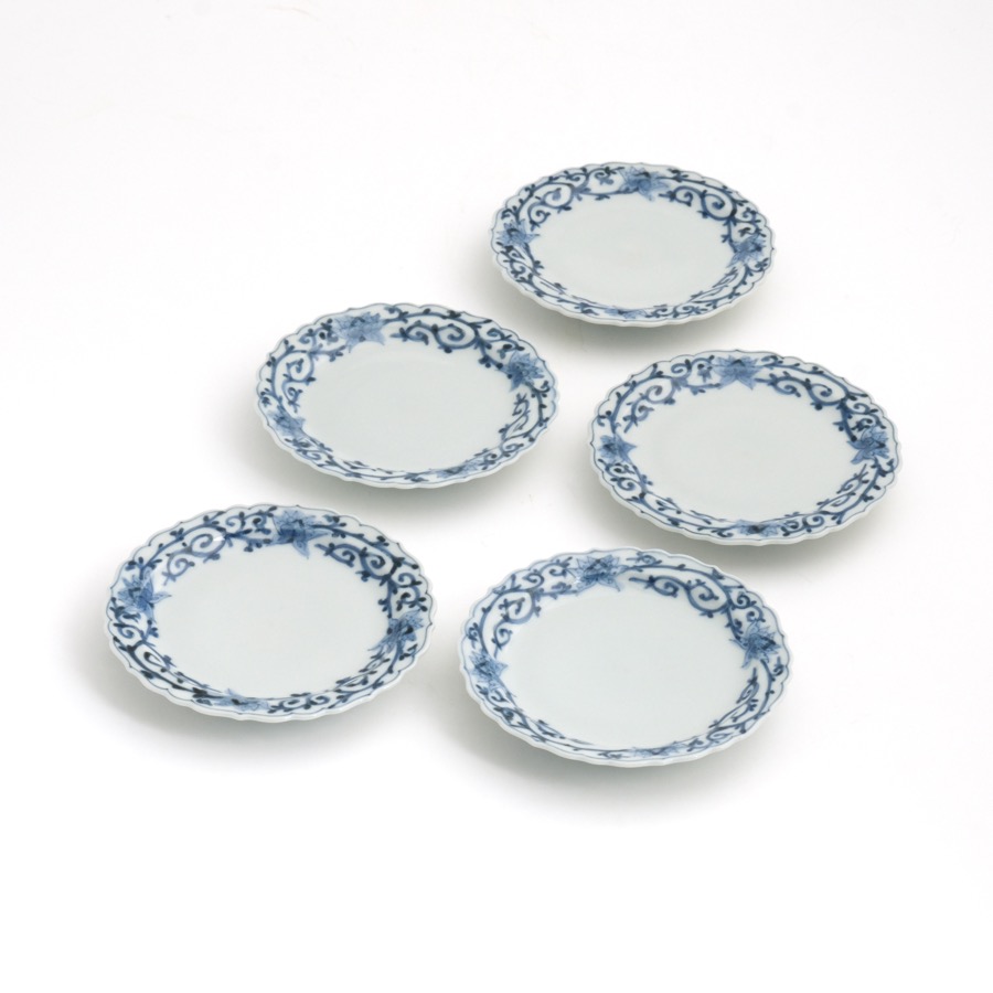 山本 長左＞小皿 (5枚) 唐草 | 石川県加賀市 | 三越伊勢丹ふるさと納税