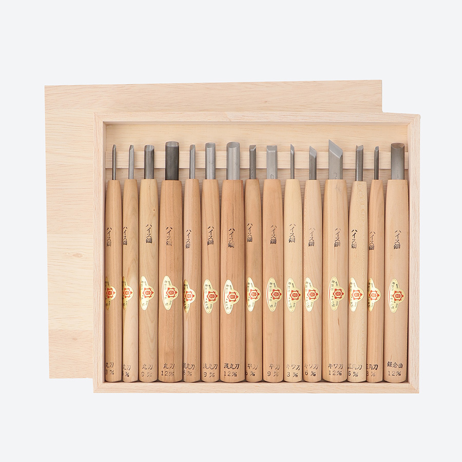 木彫用彫刻刀セット 15本組（ハイス鋼） | 兵庫県三木市 | 三越伊勢丹