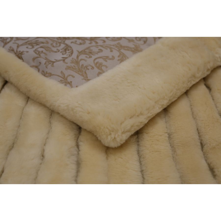 レッキスブランケット【REX440】ベージュ シングル（上田産） | 長野県