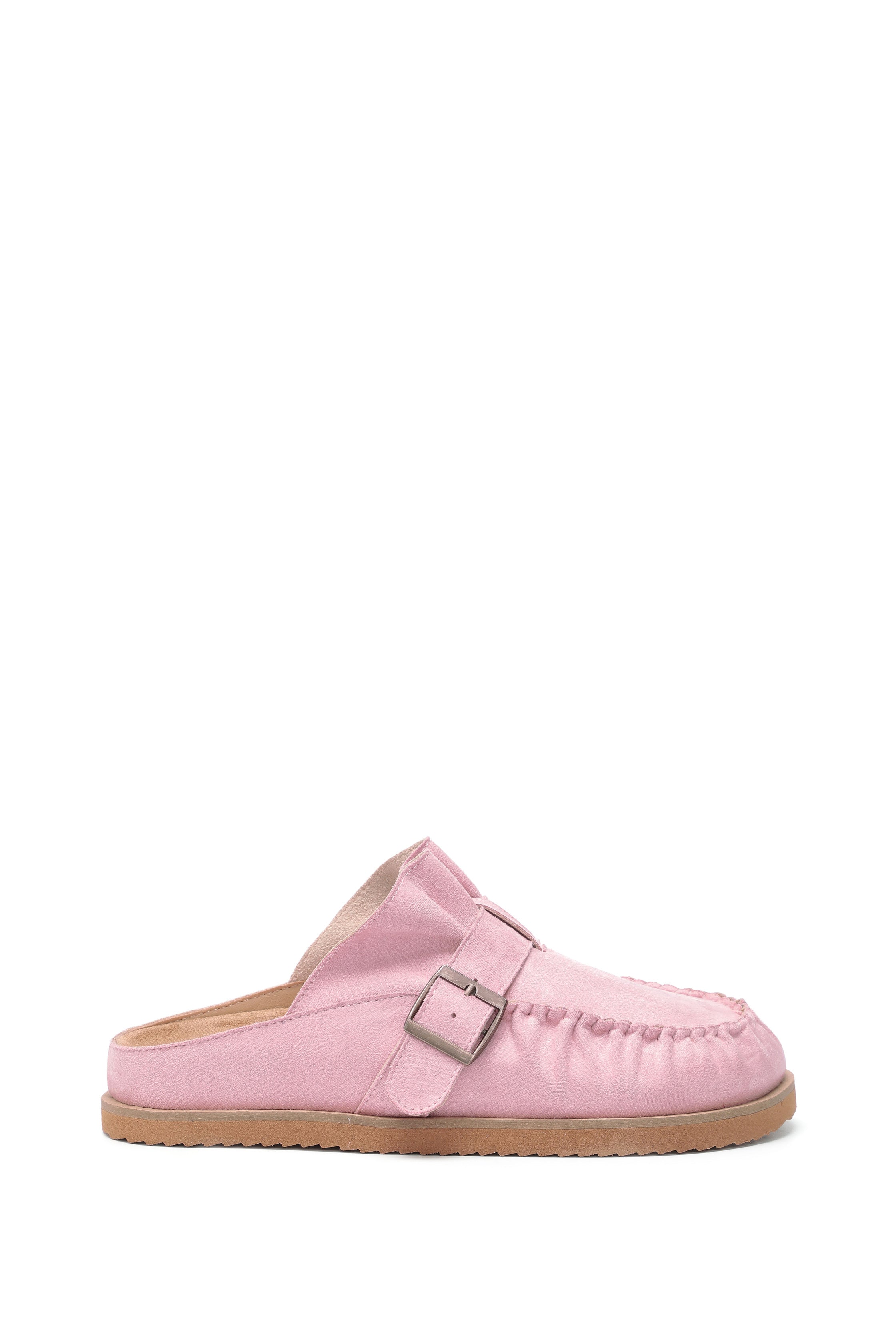 Joia Ruffle Trim Clogs | Buckle Detail & Cushioned Sole | Mi.iM