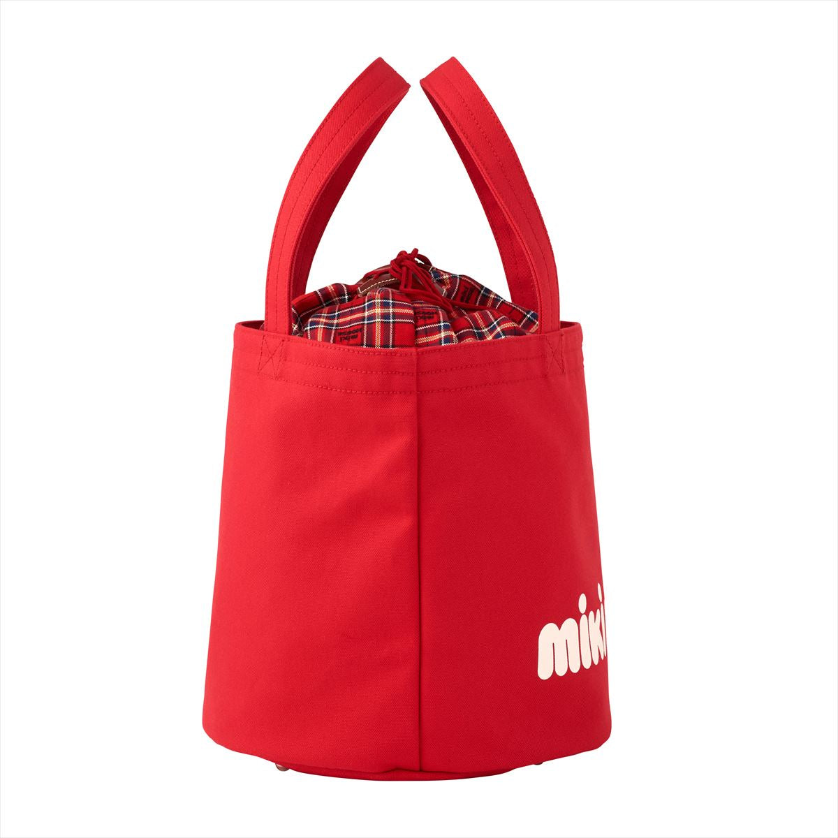 MIKI HOUSE Plaid Bucket-Style Logo Tote Bag – MIKI HOUSE USA