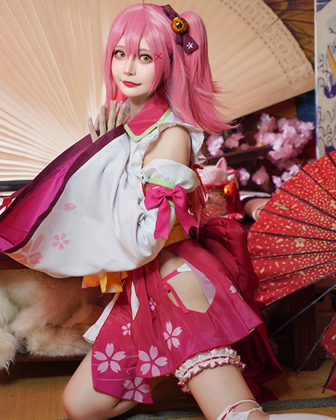 ホロライブ さくらみこ コスプレ ハロウィン 和服 着物 巫女 – Milky