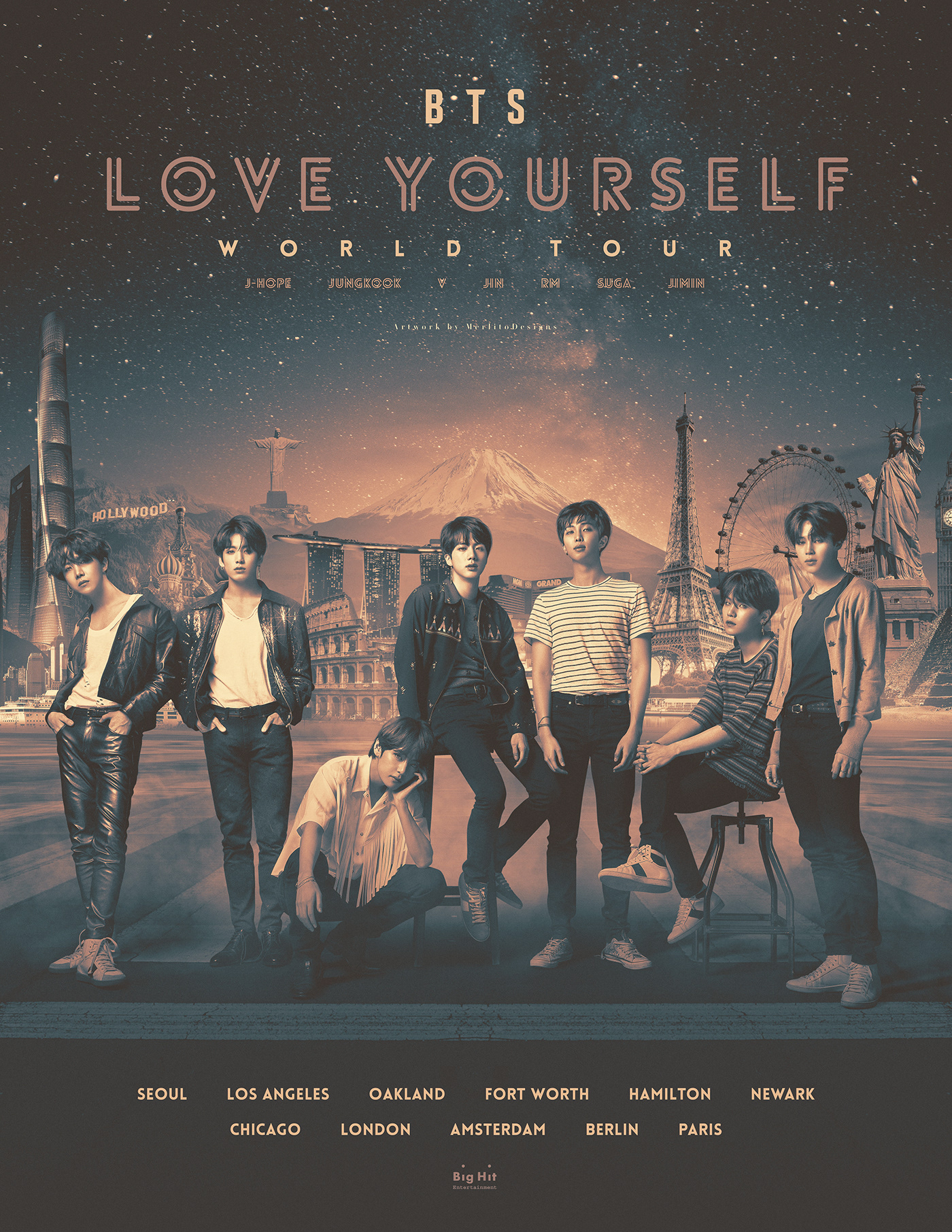 BTS: Love Yourself World Tour 2018 :: Behance