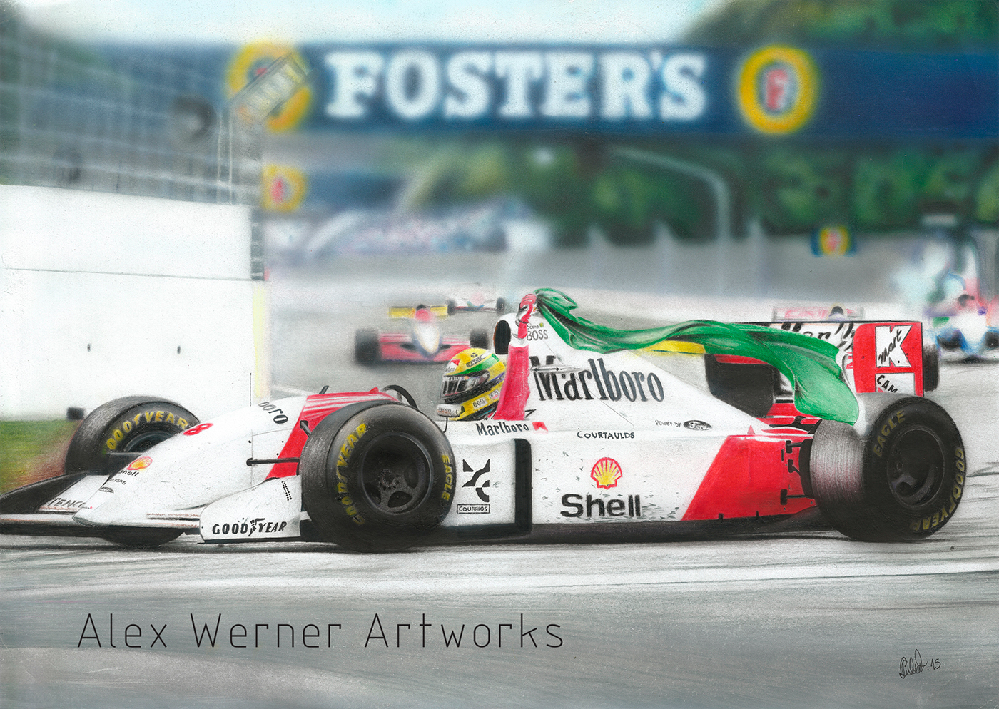 Ayrton Senna - McLaren MP4-8 1993 :: Behance