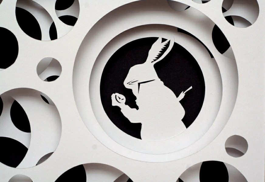 Paper Cut Work Inspired by Alice in Wonderland :: Behance