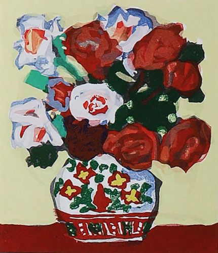 梅原龍三郎作品【薔薇】の買取・査定はミライカ美術にお任せください