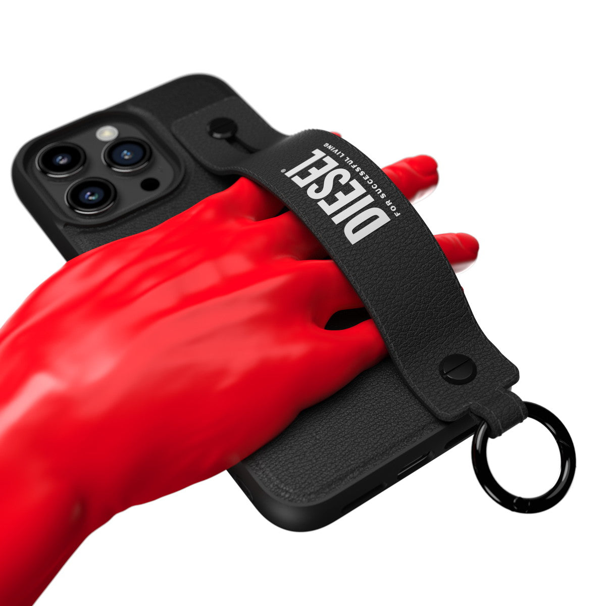 iPhone15ProMaxケース ハンドストラップ ブラック – MiraiSell