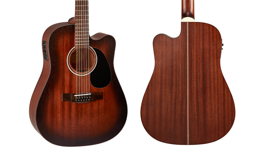 Mitchell T331TCE 12-String Dreadnought Mahogany Guitar