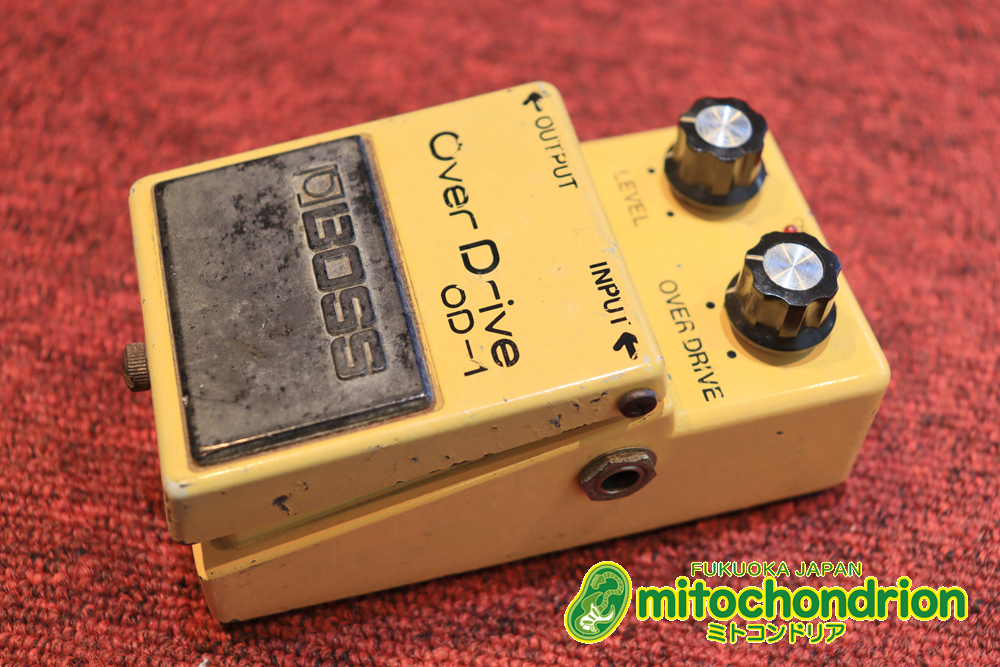 中古】BOSS 1979年製 OD-1 【Raytheon RC3403ADB】銀ネジ・ブラック