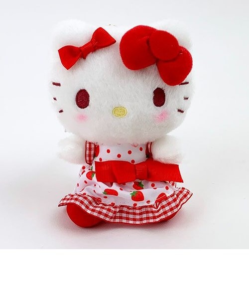 サンリオ ハローキティ いちごドレス マスコット ぬいぐるみ キティ