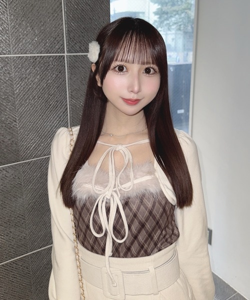 ファー付きボレロ風トップス｜ワンウェイの通販｜&mall（アンドモール