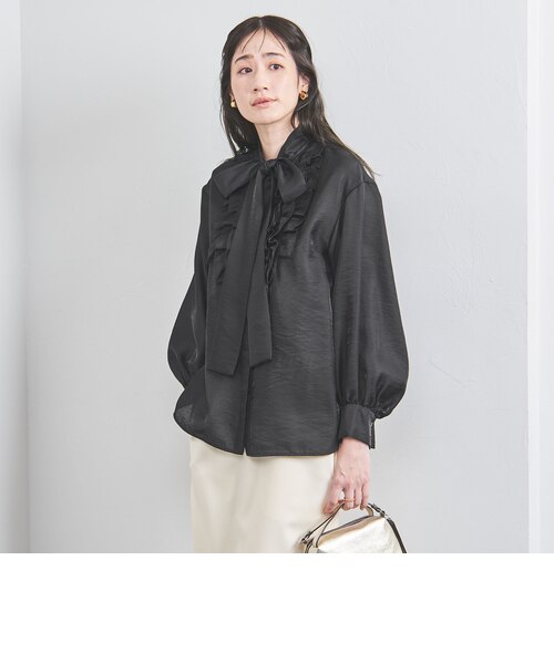 オーガンジー フリル＆ボウタイ ブラウス｜ユナイテッドアローズ