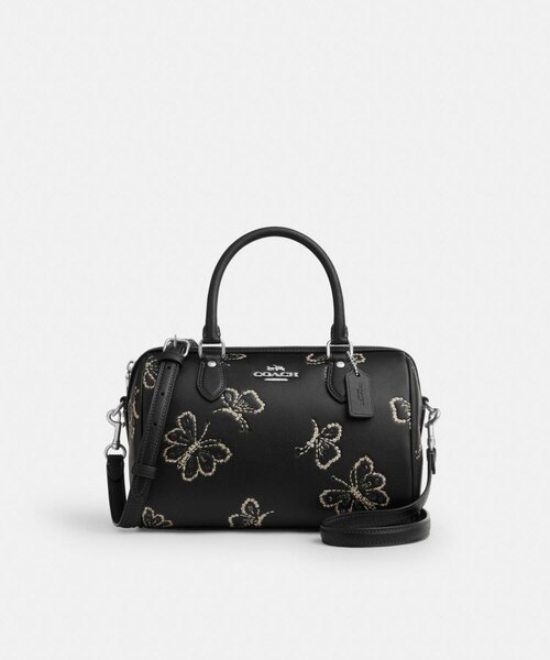 公式】ローアン サッチェル バッグ・バタフライ プリント｜コーチ