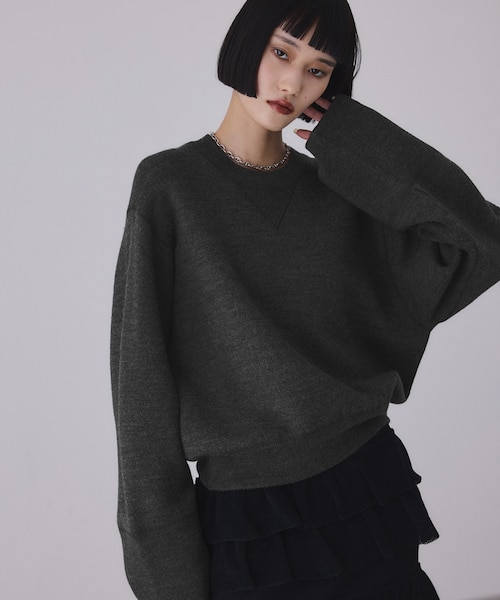 バイカラーリバーシブルニットプルオーバー｜アダムエロペの通販