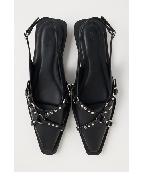 HARNESS SLINGBACK ミュール｜マウジーの通販｜&mall（アンドモール