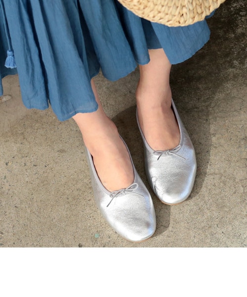 別注】＜repetto(レペット)＞∴MANONマノン シルバーレザーバレー