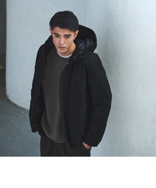 T/W フード ダウン ブルゾン｜グリーンレーベル リラクシングの通販