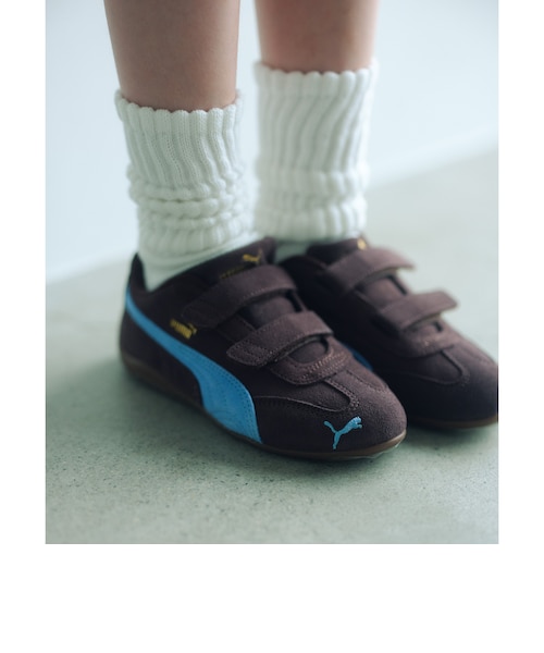 PUMA＞スピードキャット スニーカー / キッズ 18cm-21cm｜グリーン