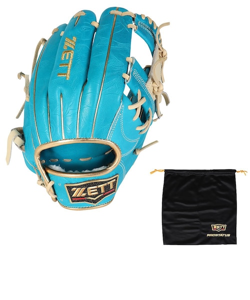 ゼット（ZETT）軟式用グラブ 内野手 野球グローブ 一般 プロステイタス