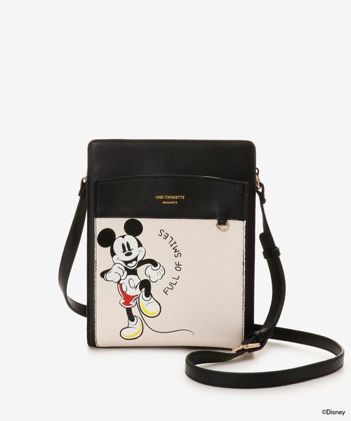 ディズニーコレクション「ミッキー＆ミニー」》 縦型ショルダーバッグ