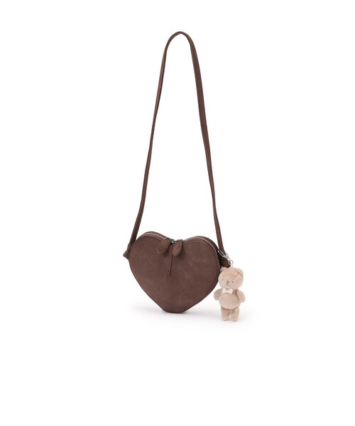 チャームつきハートポシェット｜プティマインの通販｜&mall（アンド