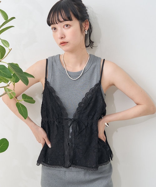 ストレッチレース キャミビスチェ｜フリークスストアの通販｜&mall