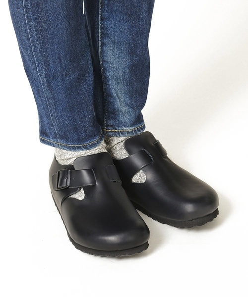 ビルケンシュトック】ロンドン/ブラック ナチュラルレザー/シューズ