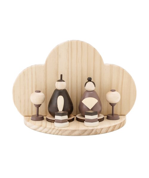 木製雛人形セット／ひなまつり｜サリュの通販｜&mall（アンドモール