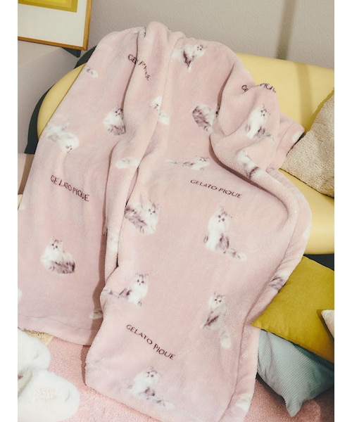 Sleep】CAT柄 プリント毛布｜ジェラートピケの通販｜&mall（アンド