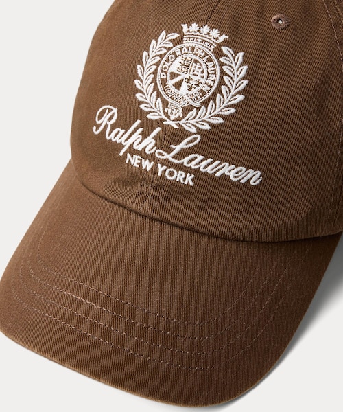 クレストエンブロイダリー ツイル ボール キャップ｜ポロ ラルフ