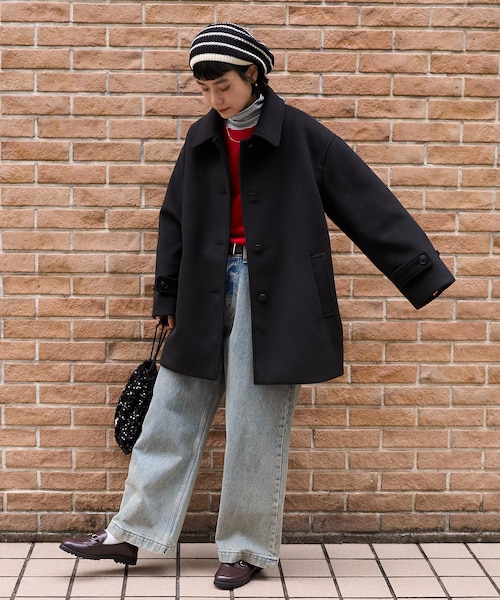 ビーバー ステンカラーショートコート｜フリークスストアの通販｜&mall