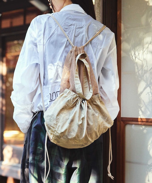 別注 ポケット付き メッシュナップサック｜フリークスストアの通販