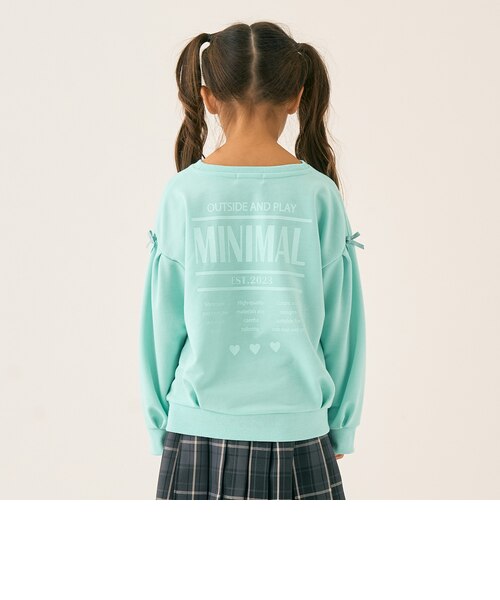 裏毛バックプリントプルオーバー｜ミニマルの通販｜&mall（アンド