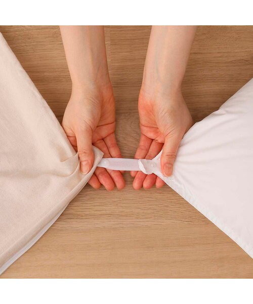 ニトリ カルフワ ウモウカケフトン UL-H ダブル 美品 2枚合わせ羽毛掛