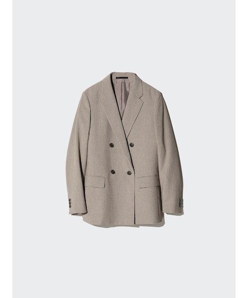 ダブルジャケット/チェック｜ユニクロの通販｜&mall（アンドモール
