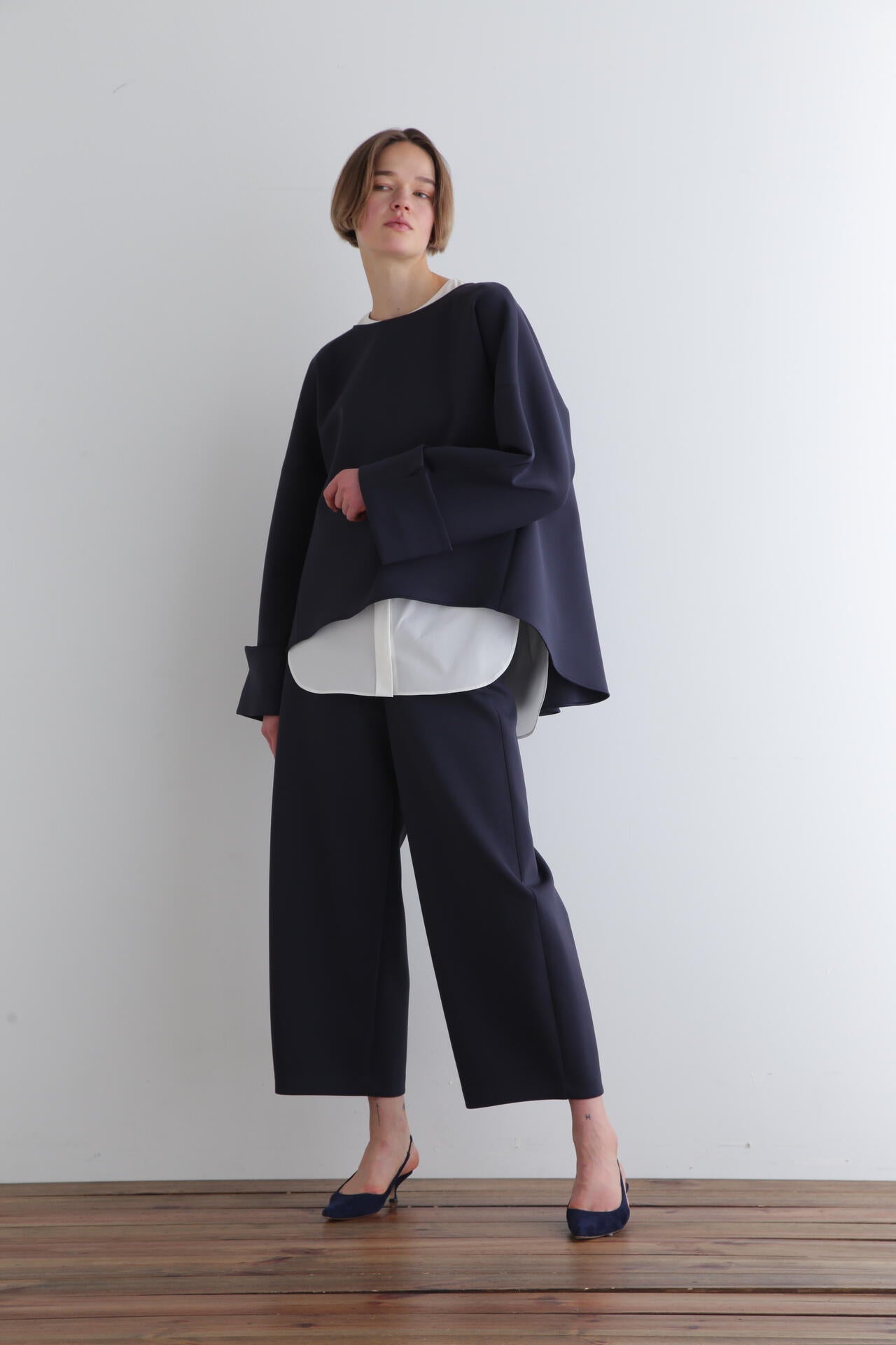 スキューバダンボールバックタックブラウス | LE PHIL（ル フィル