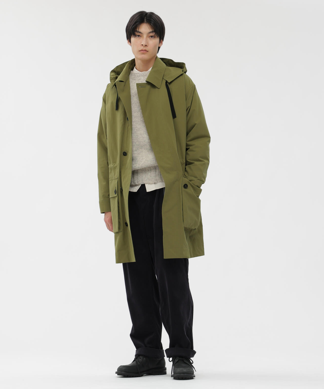 BRUSHED COTTON CANVAS COAT | MARGARET HOWELL（マーガレット