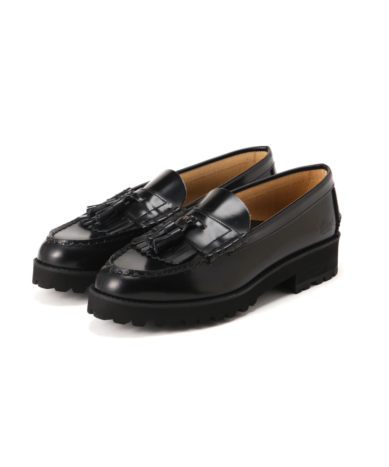 The Kenford Fineshoes/TANK SOLE LOAFERS/BLACK QUILT TASSEL | L.H.P