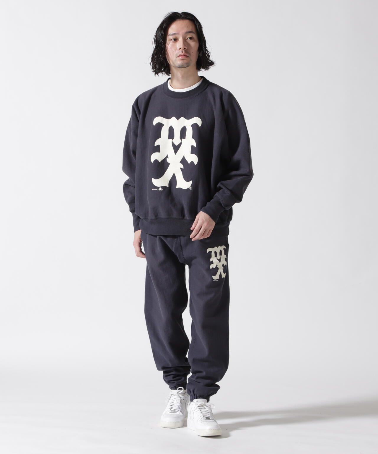 SAINT MICHAEL/セントマイケル/SWEAT PANTS/MX/NAVY | ROYAL FLASH