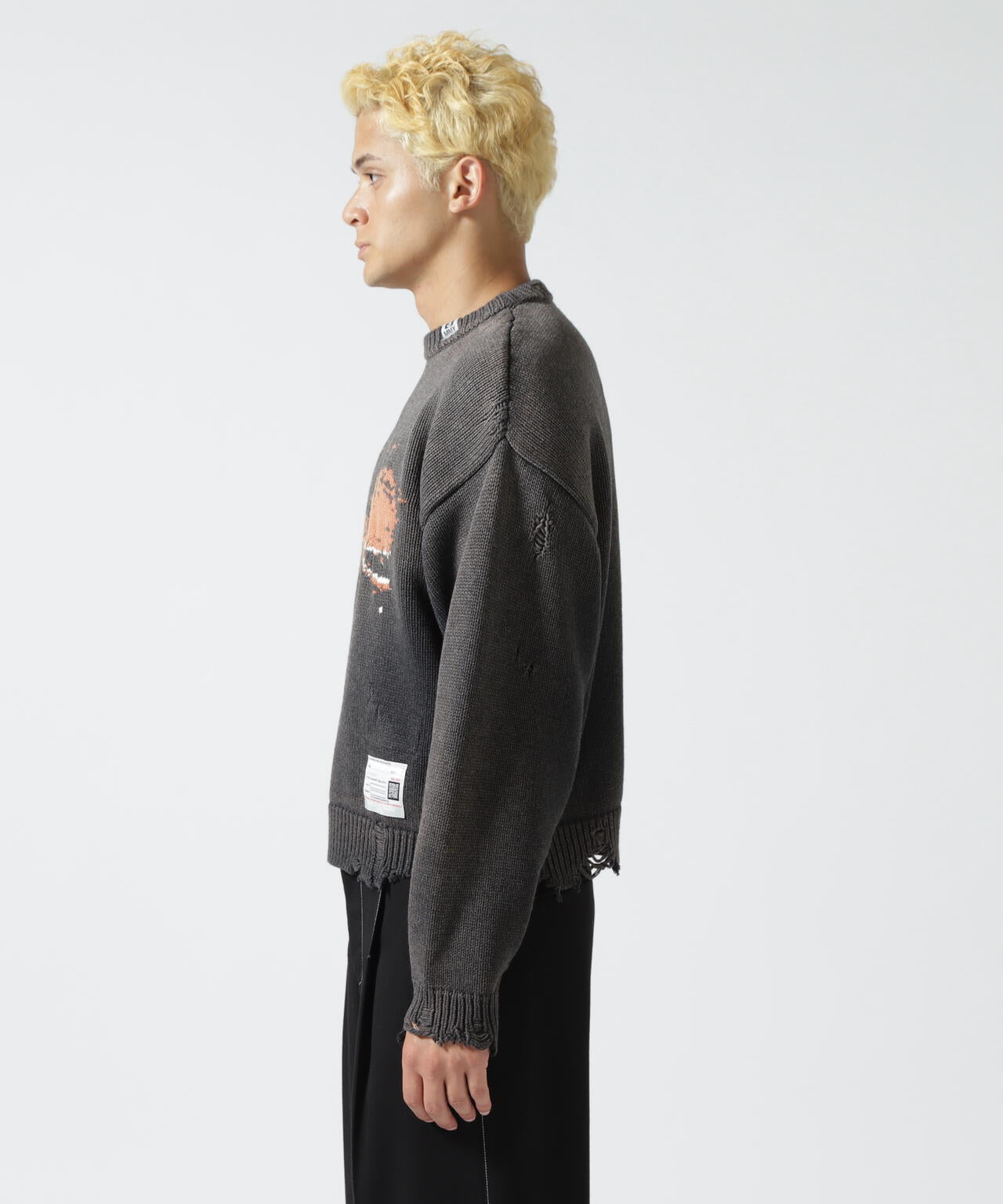 Maison MIHARAYASUHIRO/メゾン ミハラヤスヒロ/WHALE JACQUARD KNIT