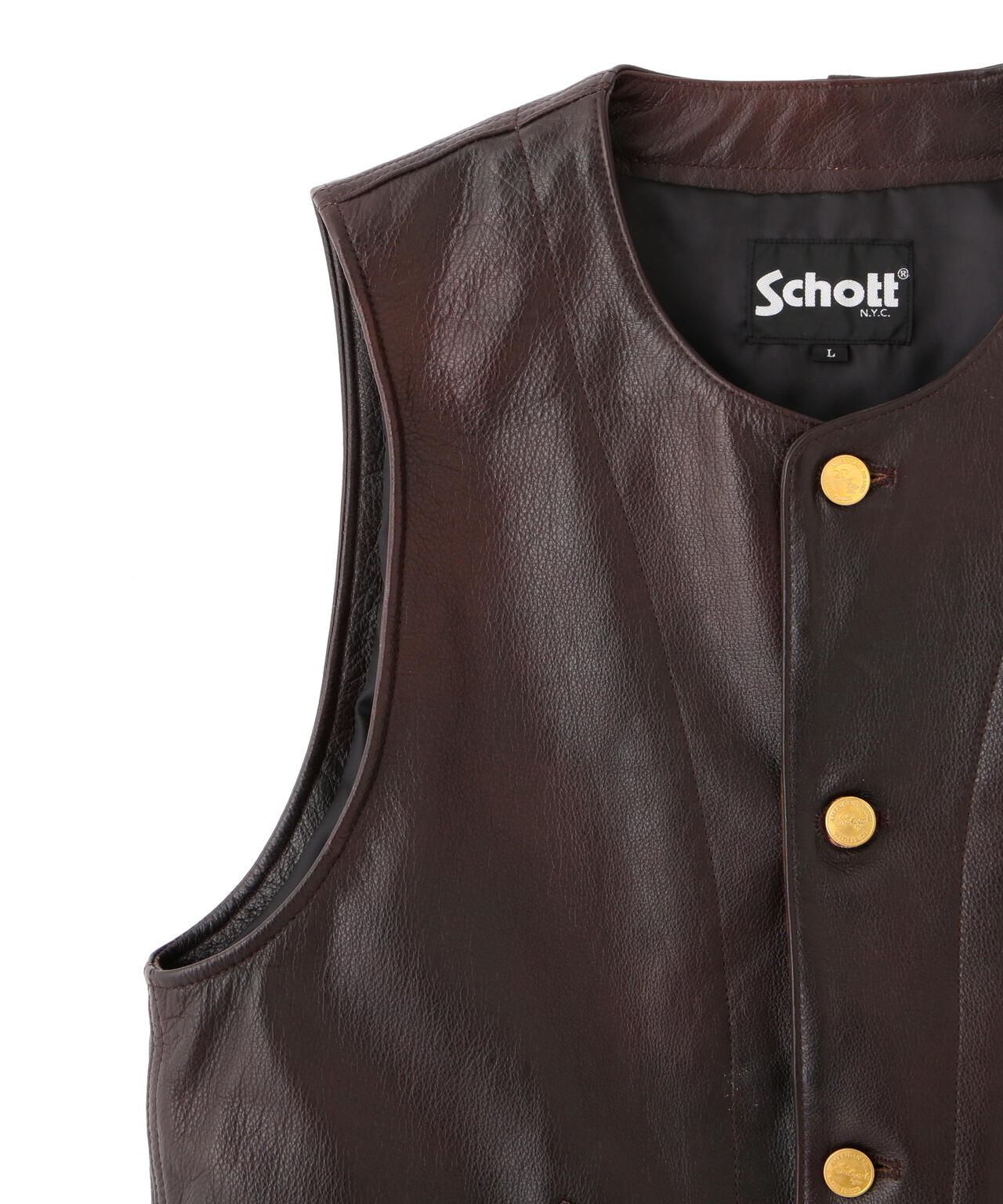 BUFFALOW LEATHER VEST/バッファロー レザーベスト | Schott（ショット