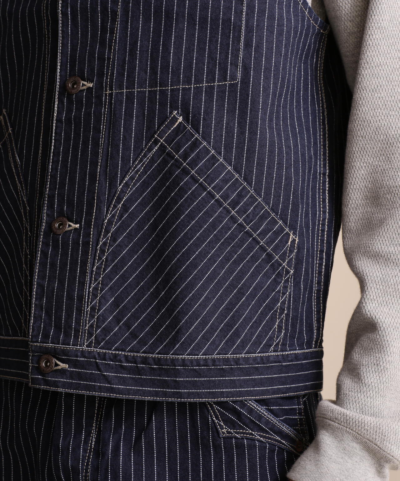 OLD HICKORY DENIM VEST/オールドヒッコリーデニムベスト | Schott