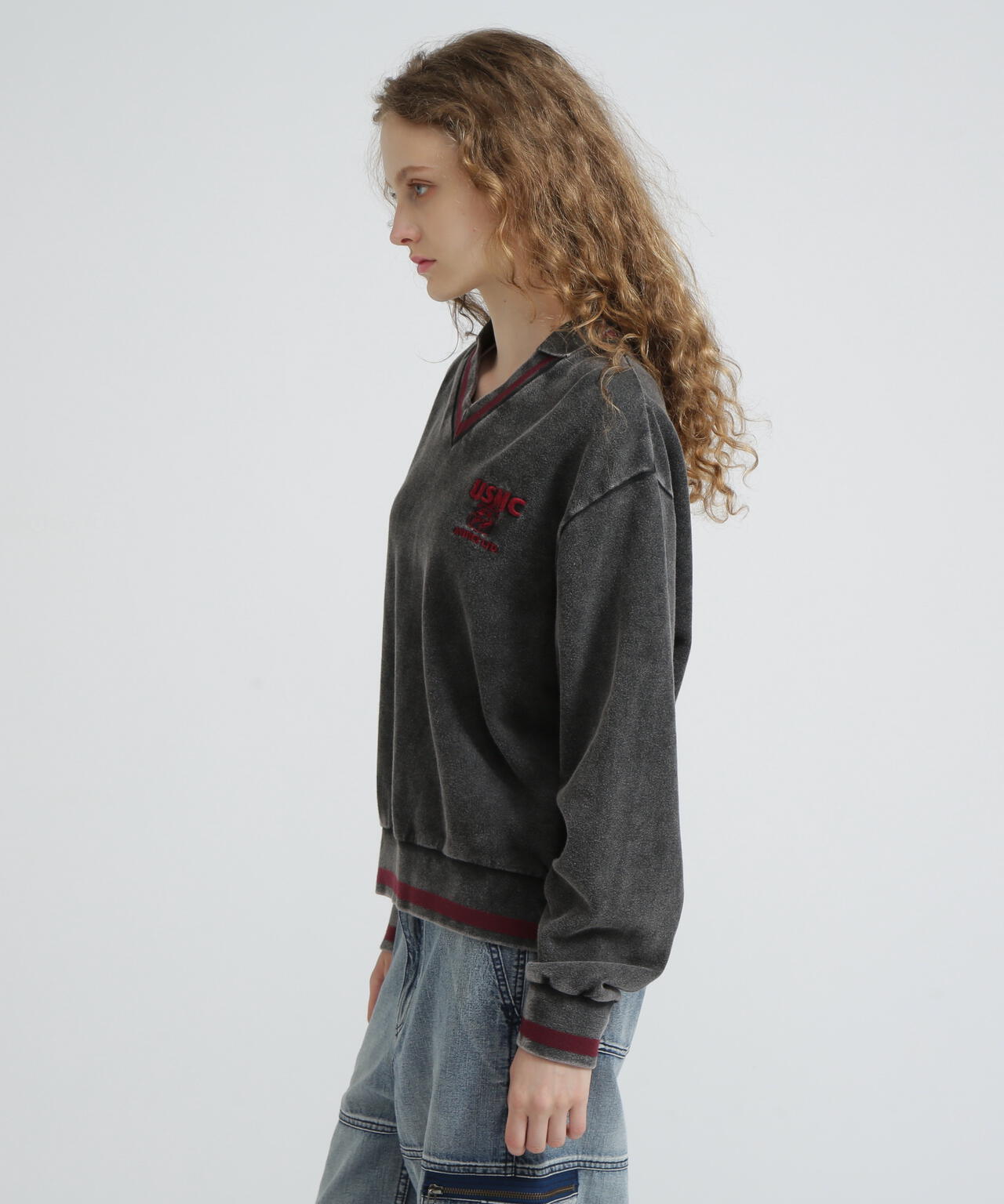 WOMAN》DEVIL DOG GARMENT DYE SWEAT/デビルドッグガーメント