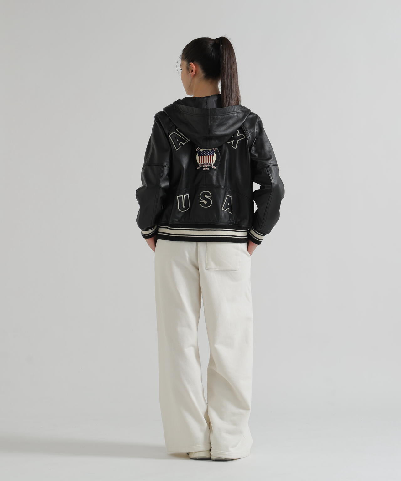 WOMAN》SIGNATURE HOODED LEATHER | AVIREX（アヴィレックス